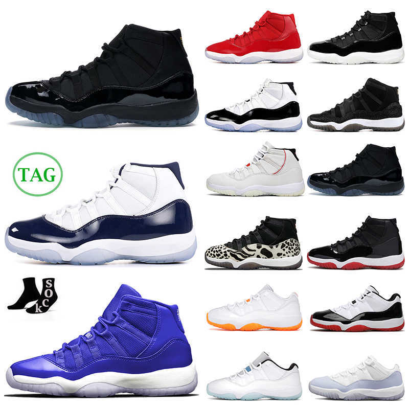 

11s Jumpman Mens Basketball Shoes 11 Men Women Royal Blue Cherry 25th Anniversary bred Cool Grey legend blue high Trainers Sport Sneakers, 11s legend blue low