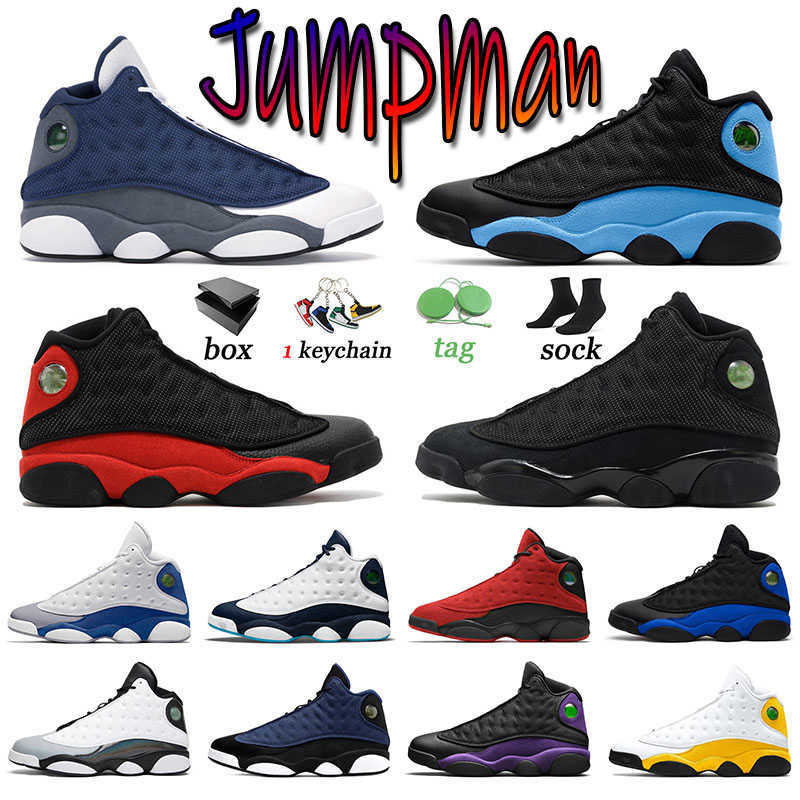 

Hotsale Jumpman Basketball Shoes US 13 University Blue 13 Men Trainers Del Sol Original Hyper Royal Bred Obsidian 13s Barons Alternate Women, 40-47 obsidian