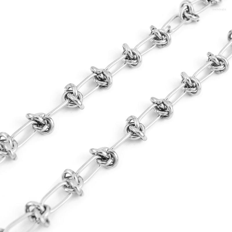 

Link Bracelets Sell By Meter Women Men Chunky Knotted Wire Braid Chains Punk Hip Hop Trendy Twisted Hollow For Party Jewelry