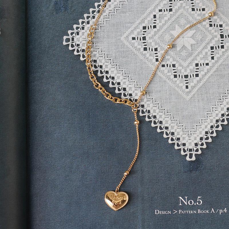 

Pendant Necklaces YUN RUO 18K Gold Color Vintage Heart Tassel Necklace Woman Jewelry Fashion Titanium Steel Accessory Not Change