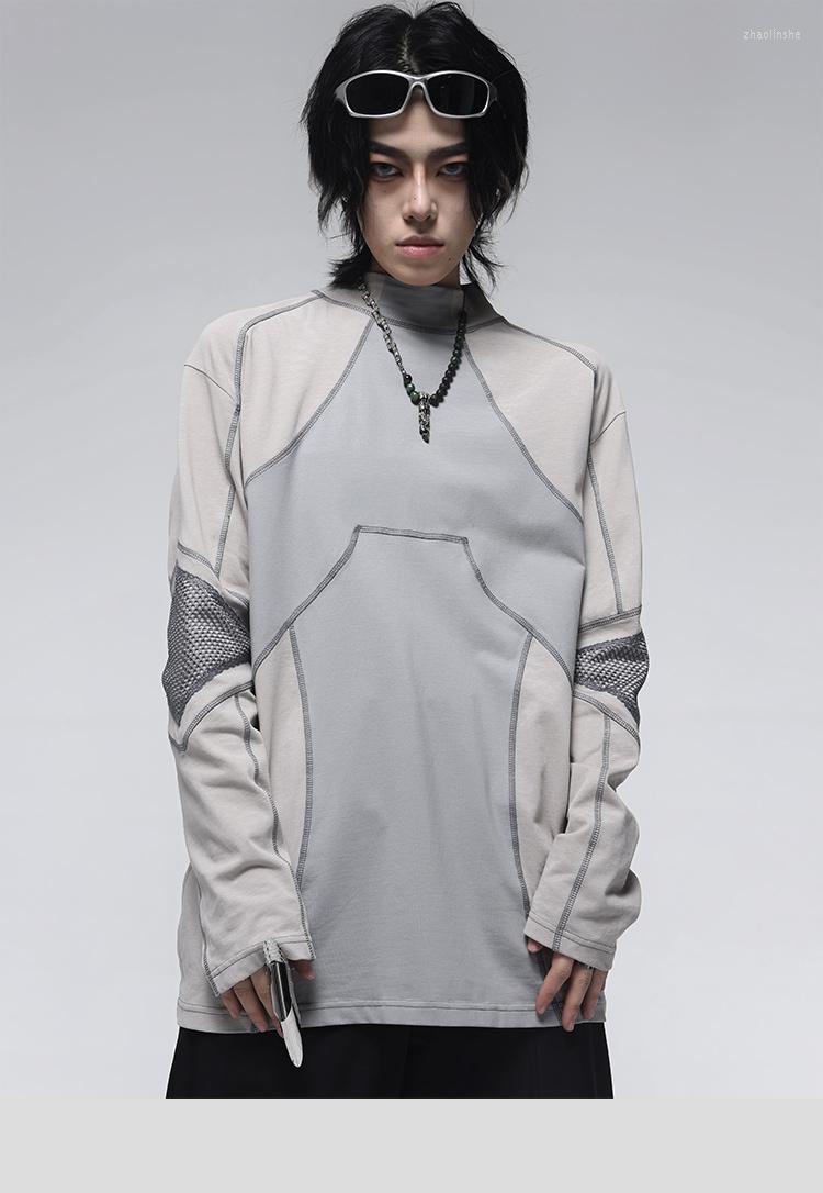 

Men's T Shirts Ad0383 Fashion Men's Tops & Tees 2022 Runway Luxury European Design Print Party Style T-Shirts Clothing, Gray