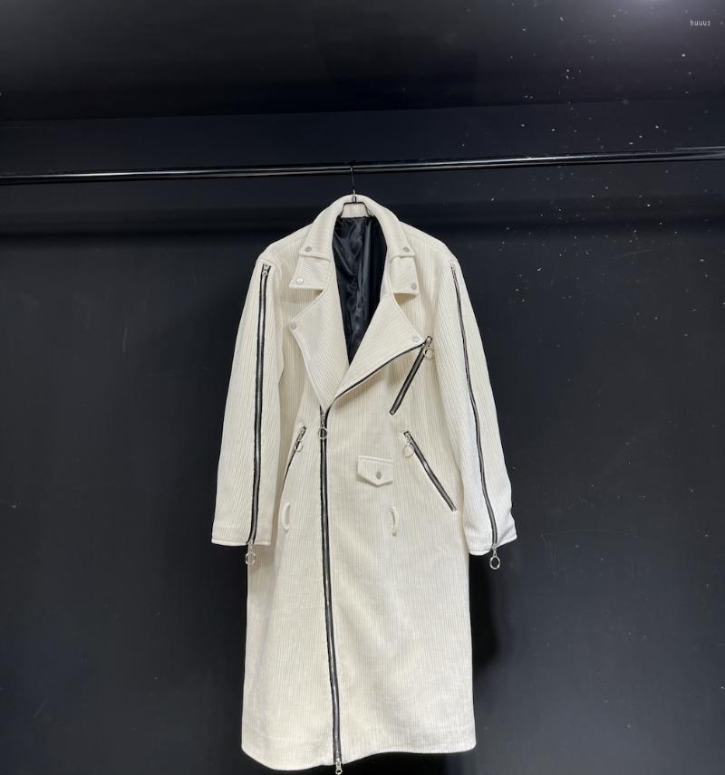 

Men's Jackets Ad0332 Fashion Men's Coats & 2022 Runway Luxury European Design Party Style Clothing, White