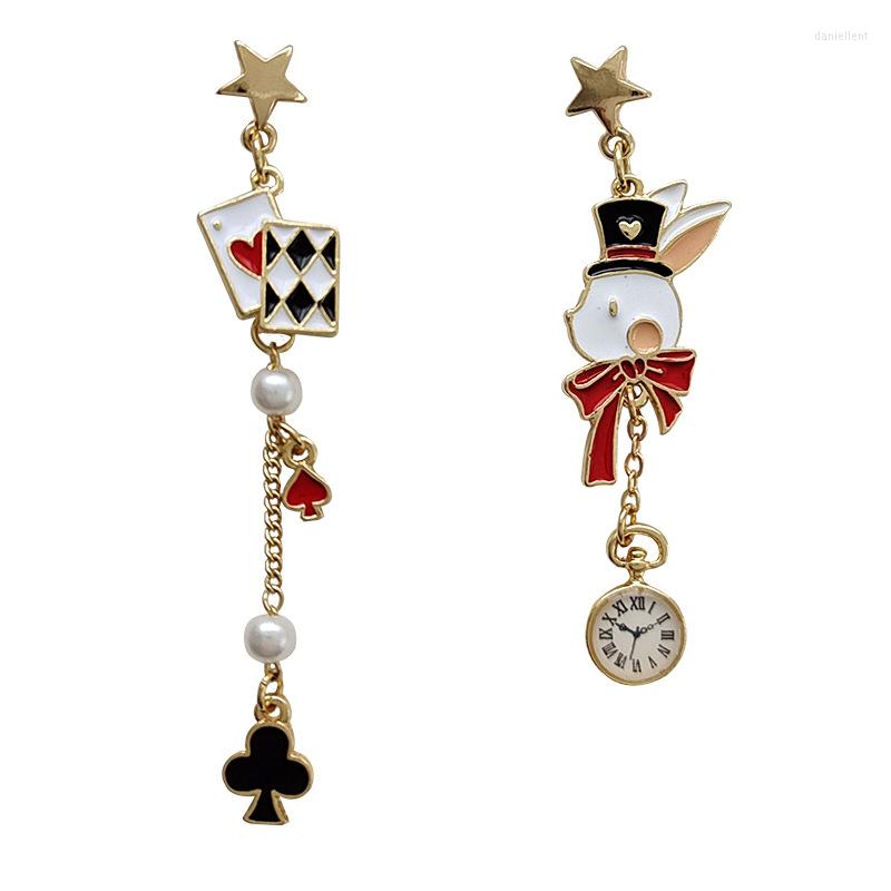 

Stud Earrings 6 Pair/lot Fashion Jewelry Accessories Metal Enamel Poker For Women