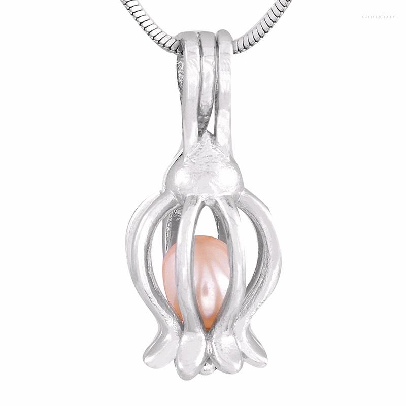 

Chains High Quality Birthday Cool Gift Lovely Poppy Cage Pendant Opening Lockets Necklaces Jewelry P165