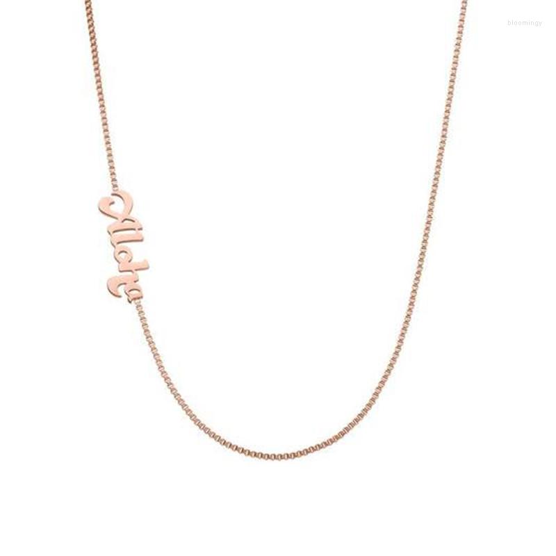 

Chains Mavis Hare Hawaii Jewelry 316L Stainless Steel Aloha Vibes Necklace Personalized Customized DIY As Fashion Lady Gift