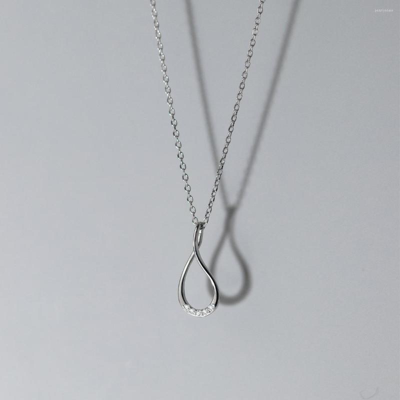 

Chains La Monada 41-44.5cm Women's Necklace 925 Silver Woman On Neck Hollow Waterdrop For Women Girls