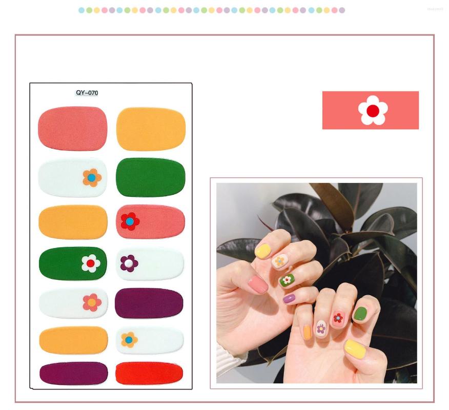 

Nail Art Kits Sticker Rainbow Multicolor Waterproof Polish Film Decals Environmental Stickers For Women Gift Adhesive