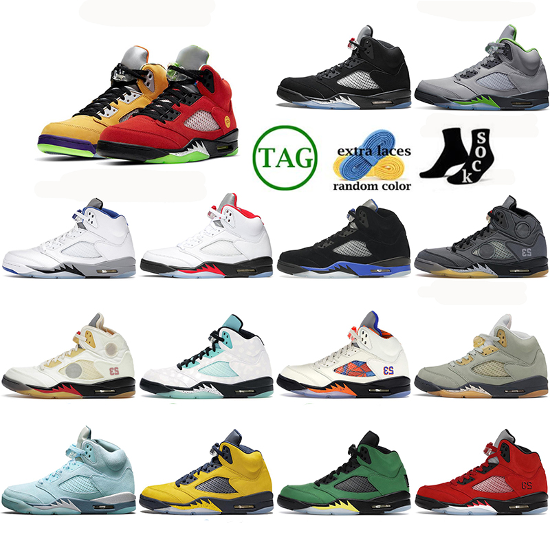 

5 basketball shoes for men women jumpman 5s Military Black Cat Sail Red metallic Oreo Cactus Jack Blue University Infrared Cool Grey mens sports sneakers