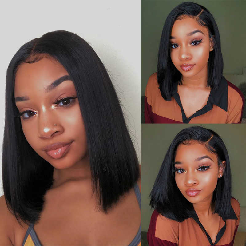 

Hair Lace Wigs Wig Women's Black Long Straight Clavicular Hair Chemical Fiber Headgear Women