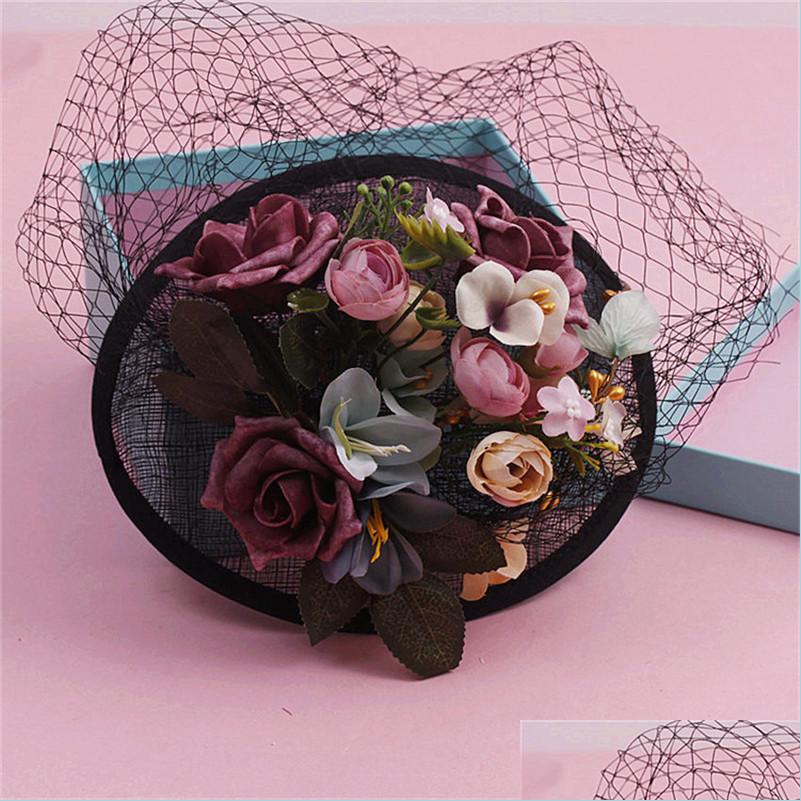 

Hats Vintage Black Wedding Accessories Bridal Hat Party Women Hats Headwear Flower Brazil Russia Bowler Drop Delivery Events Dhavq, Mixed color