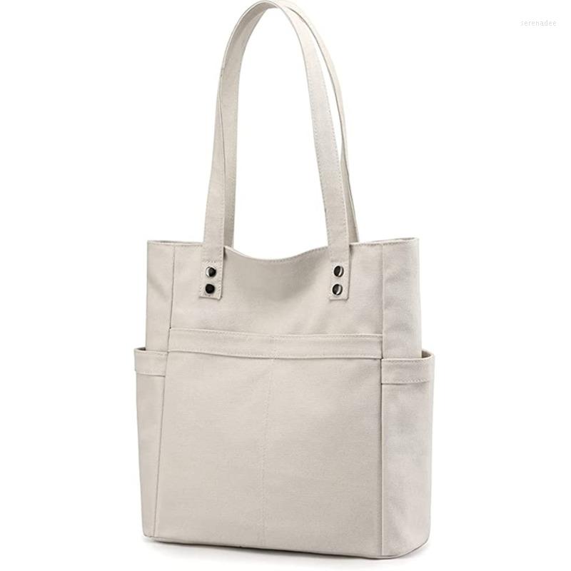 

Evening Bags Canvas Bag Women's Shoulder Handbags Fashion Top-handle Purse Shopper Work, Black