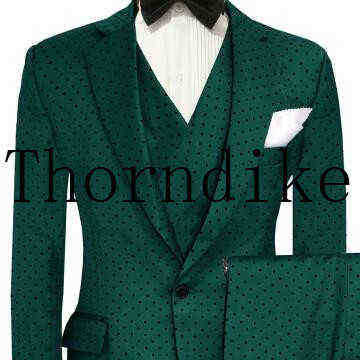 

Suits Blazers Custom Made Dark Green Dot Suits For Men 3 Piece Pants casual Wedding Groom Blazer Custom Tuxedo Men For Wedding J220906