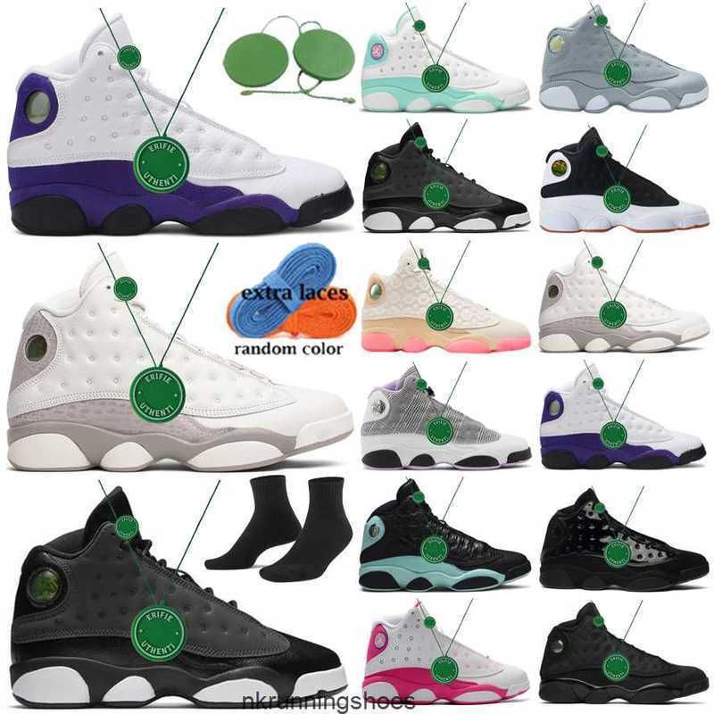 

Basketball Shoe 13S Shoes Sneakers Cool Grey Lakers Hyper Royal Court Purple Flint Toe Black Cat Phantom Lucky Green Mens Womens Jorde, Color # 16