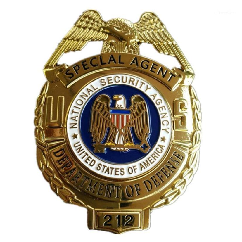 

United States Metal Badge Special Agent Detective Coat Lapel Brooch Pin Insignia Officer Emblem Cosplay Collection Film Show1248v