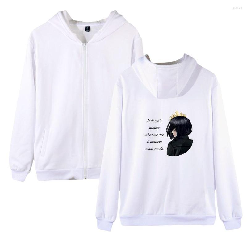 

Men's Hoodies The School For Good And Evil Zipper Women Men Long Sleeve Hooded Sweatshirt Casual Streetwear Zip Up Clothes, Picture shown