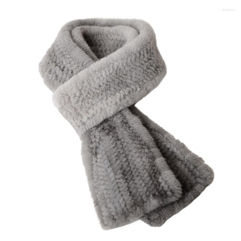 

Scarves 2022 Fashion Women Winter Accessories Natural Otter Fur Scarf
