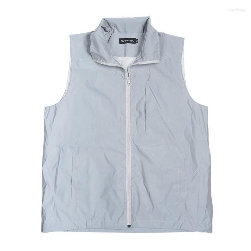 

Men' Vests Drop Hip Hop Reflective Jackets Men Sleeveless Jacket Vest Fashion Waistcoat Without Any