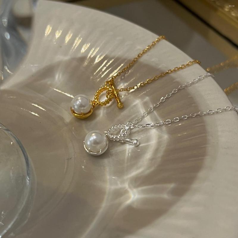 

Choker LONDANY Necklace 2022 Fashion Gentle Sweet Pearl Is Designed By The Female Minority Ot Button