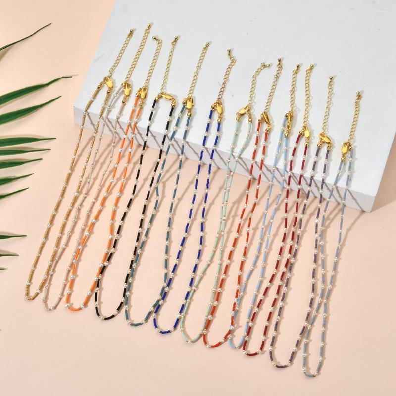 

Choker ZMZY Freshwater Pearl Necklace For Women Delica Beads Miyuki Beaded Chain Simple Jewelry Bijoux Femme Friendship Gift