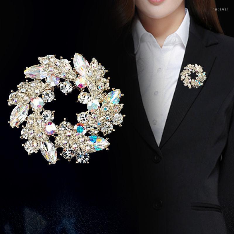 

Brooches RUI JIA DUSK Brooch Round Coat Breast Button Women's Simple Cardigan Pin Buckle Fixed Corsage Clothes Accessories Gift