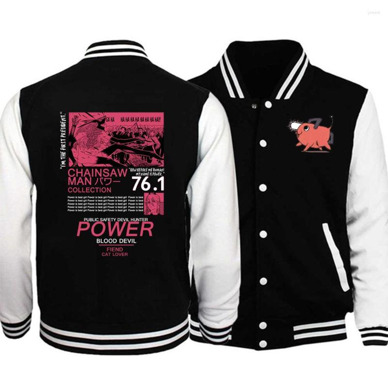 

Men's Hoodies Chainsaw Man Power Men Women Sweatshirts Pullover Hoodie Jacket Drop, Black
