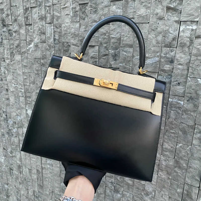 

Handheld Herme Designer Bags 2022 spring summer new box leather plain weave women casual and versatile sewing cow hand-held shoulder, Not for sale do not shoot