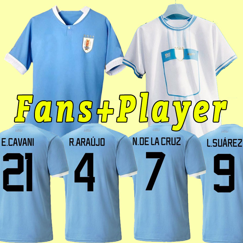 Uruguay Soccer Jersey 2022 2023 Suarez de Arrascaeta 22 23 R Araujo Home Away Bentancur E.Cavani D.Godin D.Nunez M Gomez Gimenez Football Shirt U