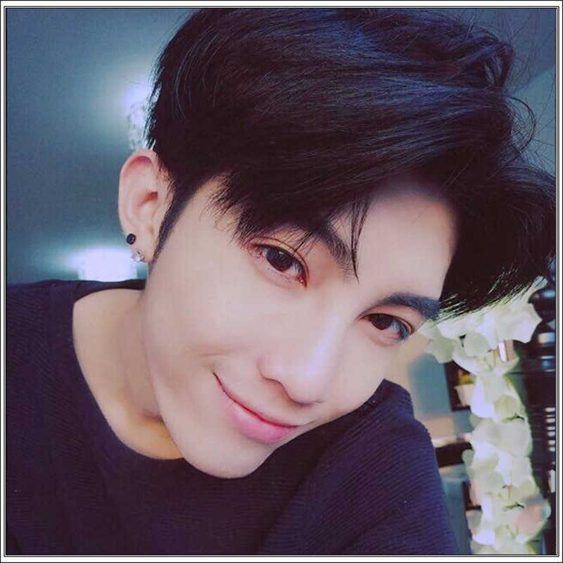 

Hair Lace Wigs Middle Banged Men's Wig Head Set Black Short Hair