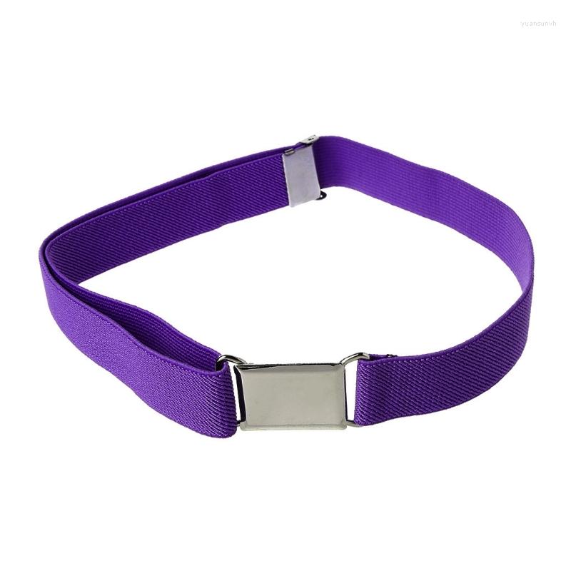 

Belts Children Kids Solid Color Unisex Canvas Boys Girls Elastic Belt Adjustable, Black