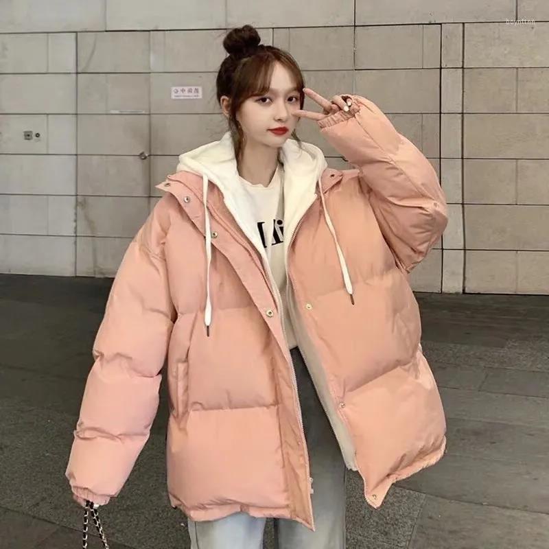 

Women's Down Winter Cotton-padded Jacket Women Korean Version Of Loose Thick Padded Short Cotton Burst, Black