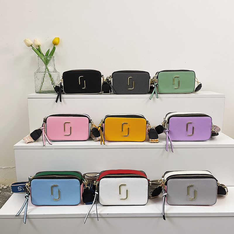 DÉTAIL Designer Femmes Sacs Nouveau 2023 Contraste Couleur Petit Sac Carré Tendance Lettre Unique Épaule Messenger Sac