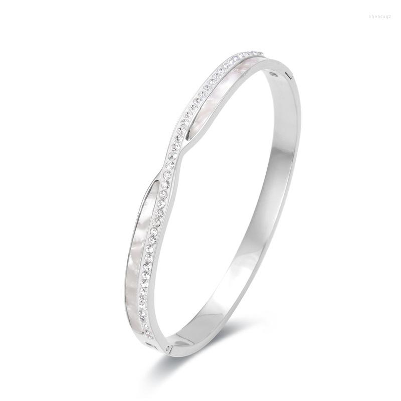 

Bangle Temperament Geometric Stainless Steel Bracelet Luxury Designer Braceletes Fashion Jewelry For Women Christmas Couple Bracelets