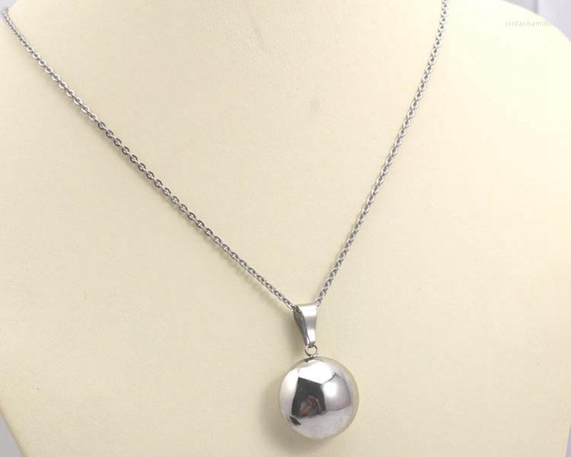 

Pendant Necklaces Original 316L Stainless Steel Round Necklace Fashion Blank Silver Color For Women Jewelry