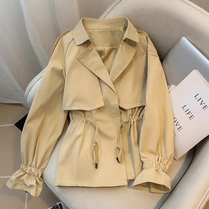 

Women's Trench Coats Women's Jacket 2022 Spring Autumn Casual Windbreaker Short Basic Zipper Lightweight Outerwear Female, Pink