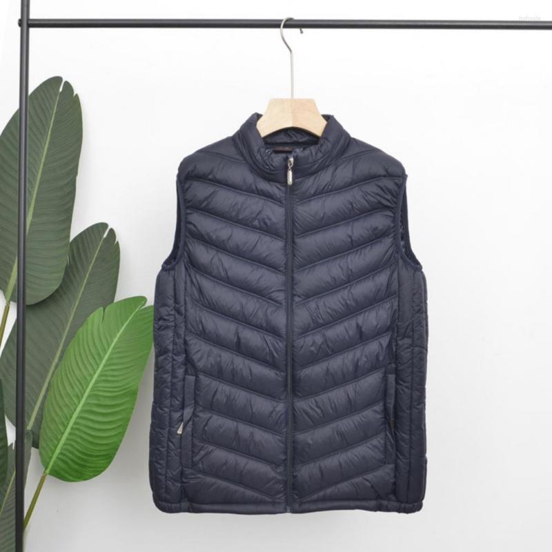 

Men's Vests Men Waistcoat Stand Collar Male Vest Coat Warm Pockets, Black