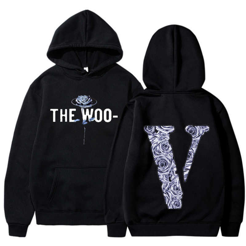 

Men' Hoody Vlo One Fashion Designer Sports Top Friends Angel Brand Plush Sweater Hoodie Men Women Hoodies Cotton Terry Pullover, Black 1