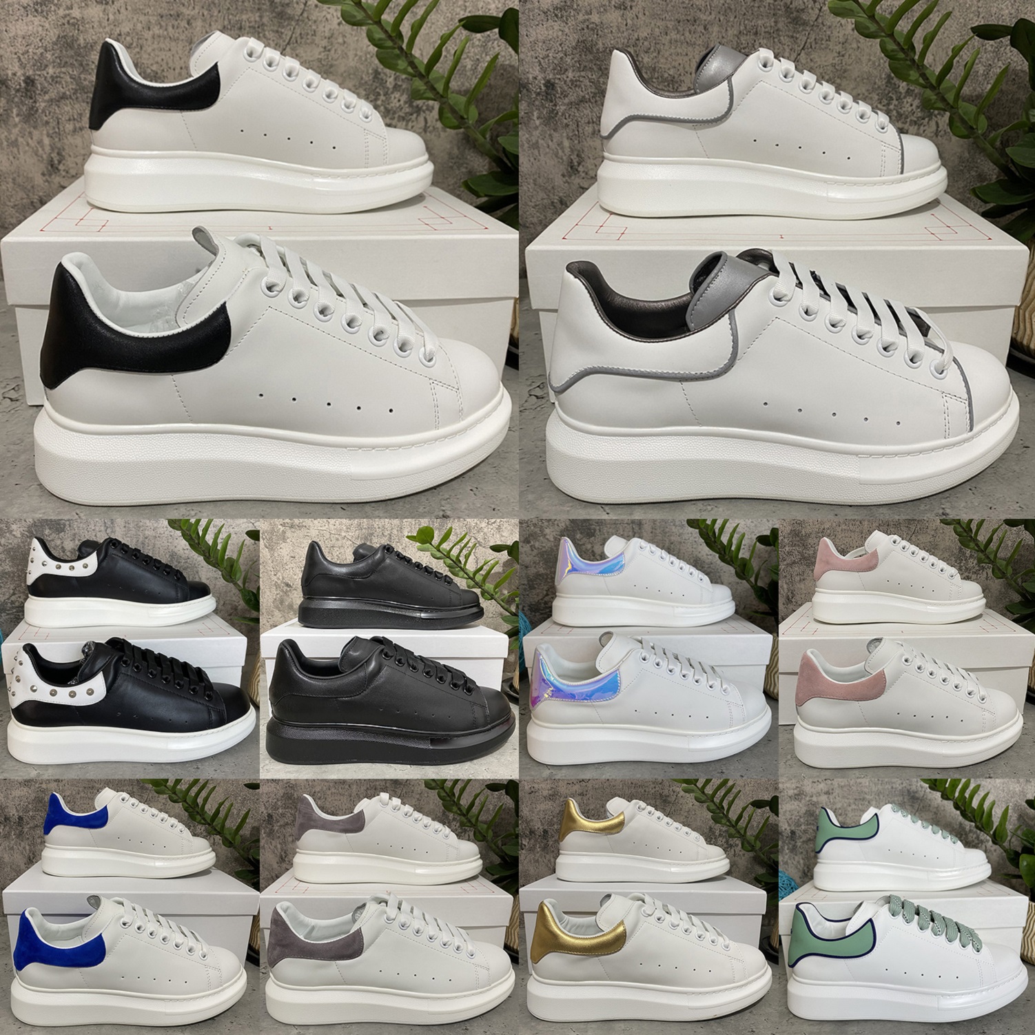 

Chaussures De Espadrilles Woman Shoe Oversized Sneakers Womens Casual Shoes Leather Lace Up Fashion Platform White Black Mens Luxury Velvet Suede, Box