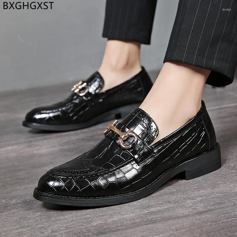 

Dress Shoes Formal Business Men Luxury Designer Mens Fashion Leather Italian Loafers Sapato Social Masculino, Black