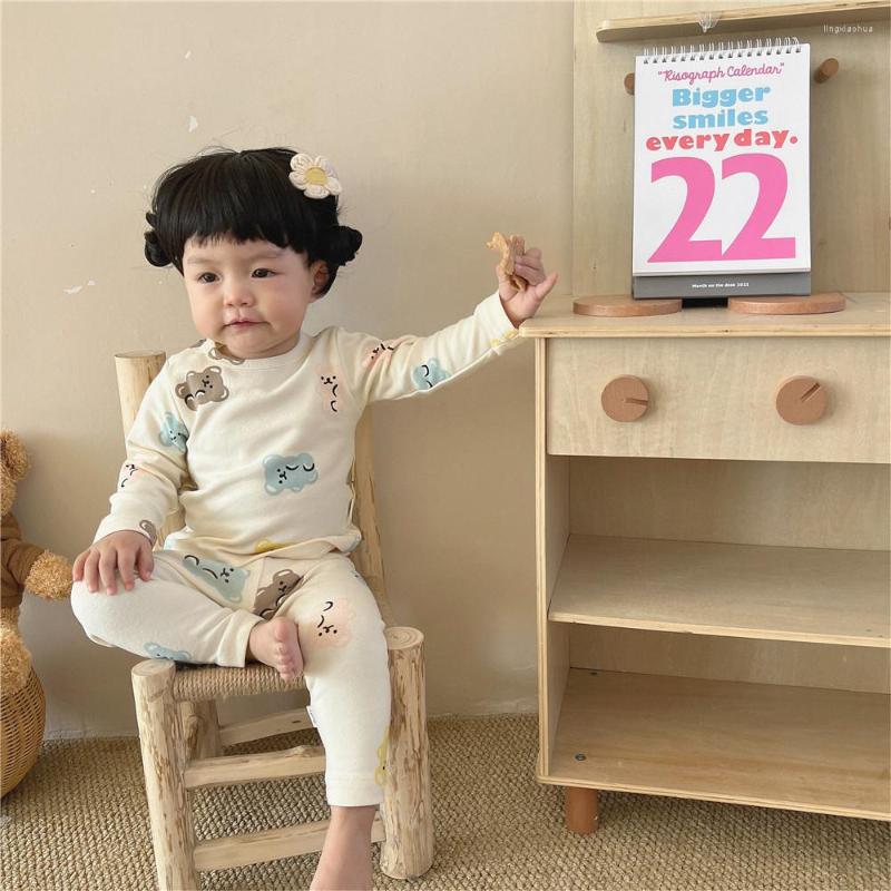 

Clothing Sets Koodykids Baby Girls Boys Clothes Set Autumn Toddlers Unisex Cotton Shirts Pants Rompers Bear Print Home, Romper and hat