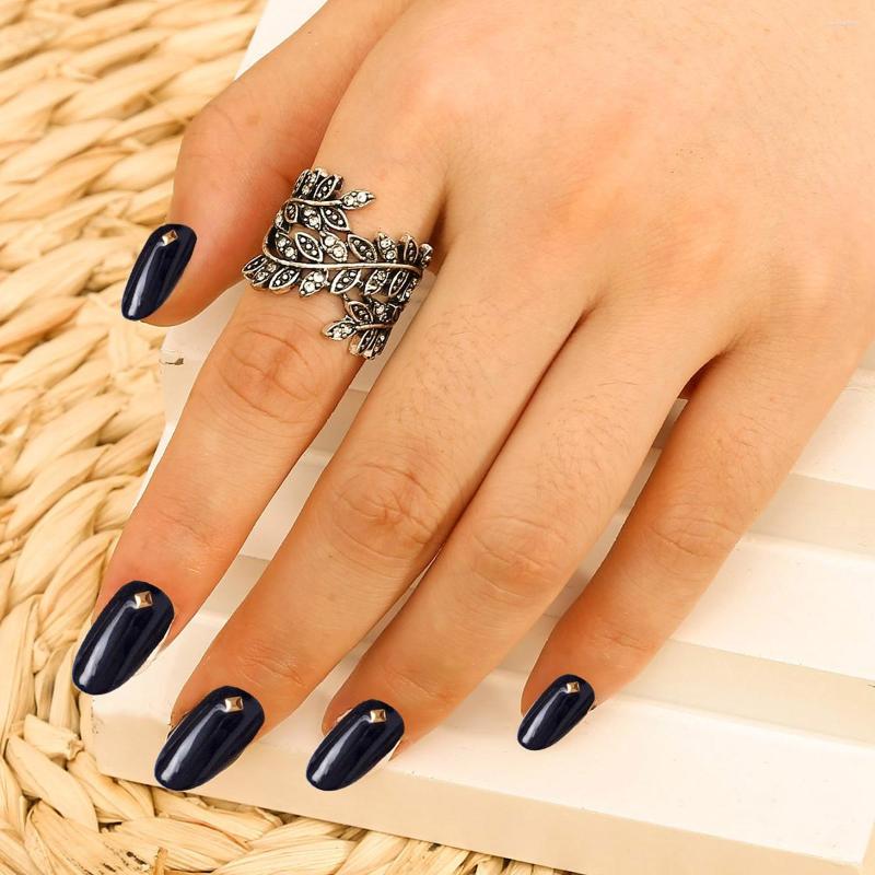 

Wedding Rings Fashion Creative Diamond Leaf Feather Ring Ladies Engagement Jewelry