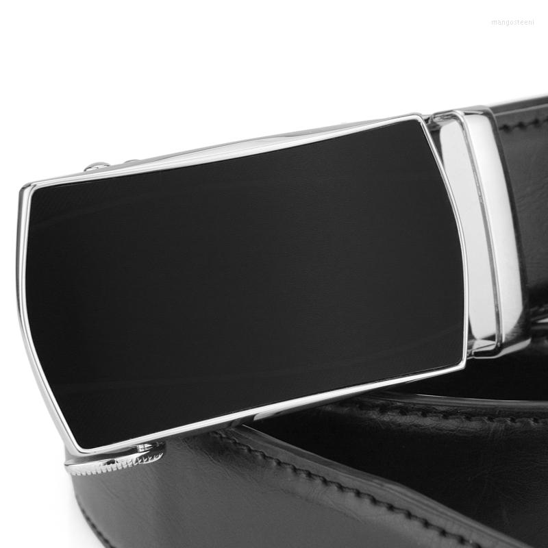 

Belts High Quality 3.5cm Wide Solid Buckle Simple Black Genuine Leather Waist Strap Casual Cowskin Belt Men Waistband Ceinture