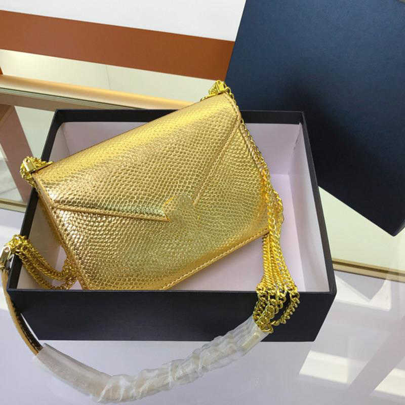 

Women Bags Mini Shoulder Chain Bag Designer Color Snake Head Pu Crossbody Wallet Fashion Gold Handbag Hot Selling