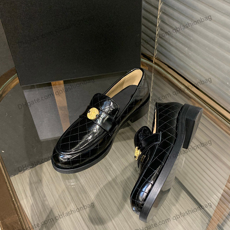 

Womens Cowhide Chunkle Low Heels Dress Shoes Desigenr Metal Hardware Loafers Slip-on Espadrilles Slingbacks Ballerinas Shoe Retro Black Casual Shoe Comfy Sandals