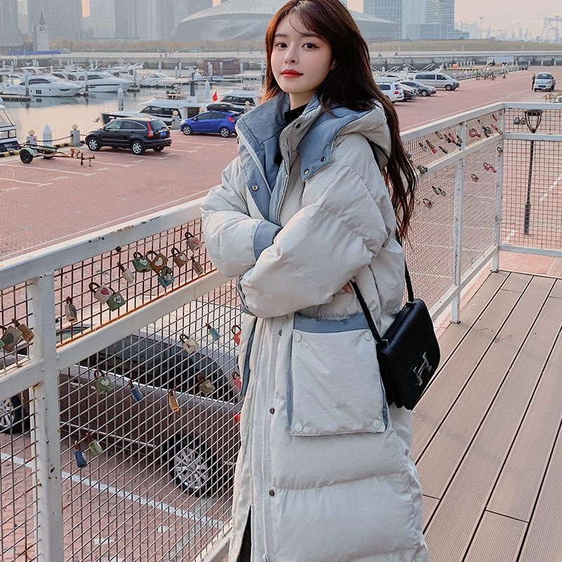 

Women' Down Women' Winter Long Section Over The Knee Padded Jacket 2023 Korean Version Of Loose And Explosive Jackets, Beige