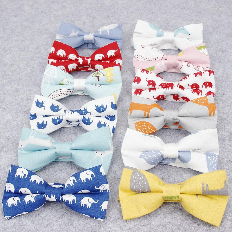 

Bow Ties Brand Men's Formal Cotton Vintage Animal Print Tie Butterfly Bowtie Tuxedo Bows Wedding Party Accessories Gift