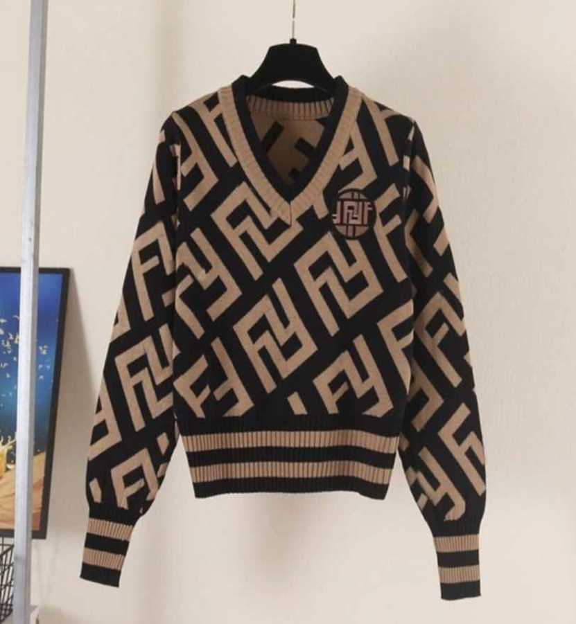 

22SSS Designer Channels Sweater Man Woman Sweaters Luxury Brands Cardigan FF Knit V-neck Womens Fashion Letter Long Sleeve Clothes Pullover -L, No sale