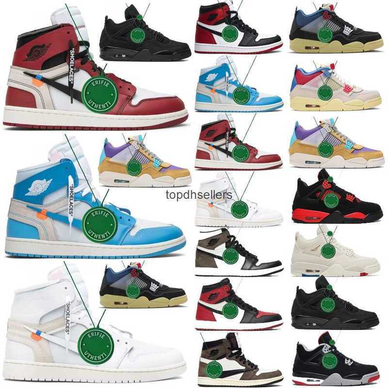 

Basketball Shoes Sneakers Ice Trainer Sports White Desert Moss Black Cat Royalty Bred Lightning Guava Off Noir Jumpman 1S Men Women 1, Box