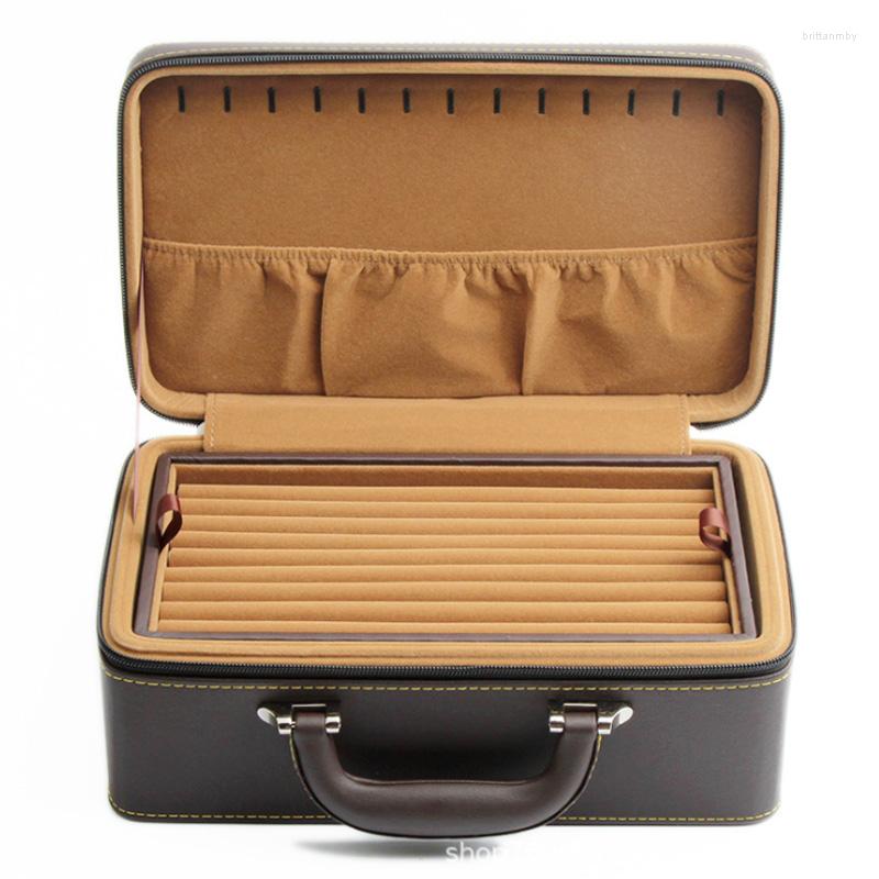 

Jewelry Pouches Arrival Portable Suitcase Convenient For Travel Exhibition Box Large-capacity Multi-layer RingStorage