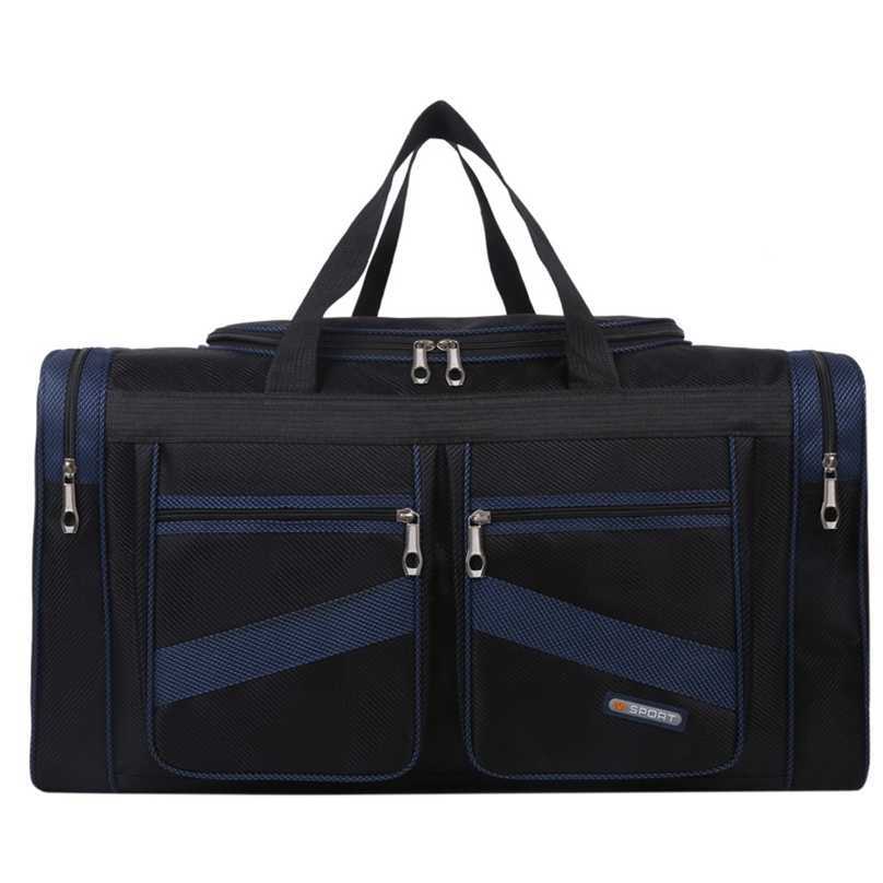 

Foldable Travel Duffle Men Women Luggage Package Handbag Large Travelling Bags Waterproof Shoulder Carry on Weekend Bag Xa509f 211118, Blue s