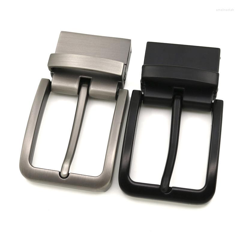 

Belts Metal Alloy Belt Buckle Rotating Pin Is Suitable For 3.3cm-3.4cm Cowskin Leather Waistband Men, Black